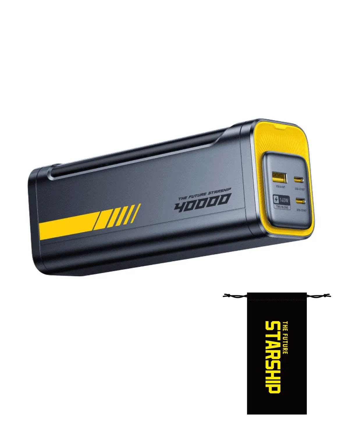 AOHI Starship 40,000mAh Power Bank 140W Charger with 3FT C-C Cable AOHI