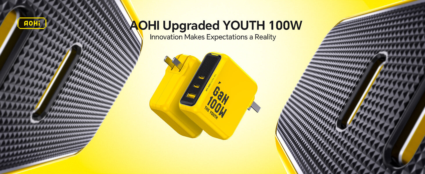 AOHI Magcube The Youth PD 100W GaN 3-Port Fast Charger
