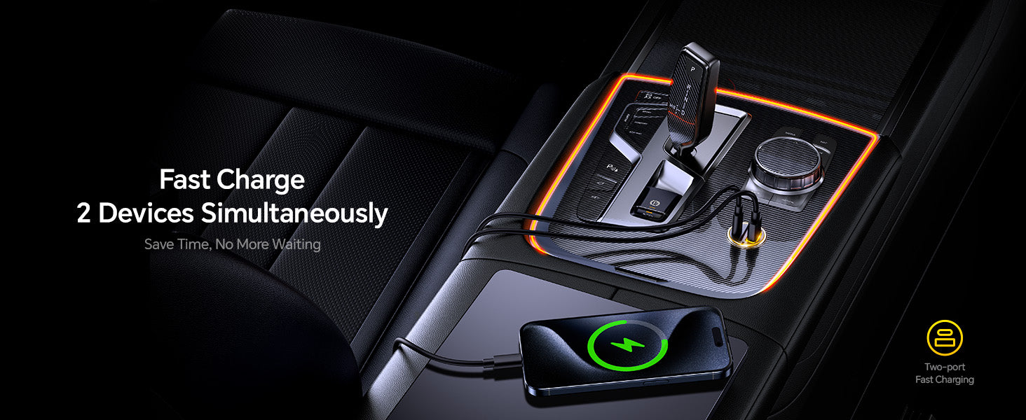 AOHI SUPERAUTO PD 45W Fast Car Charger (USB-C & USB-A)