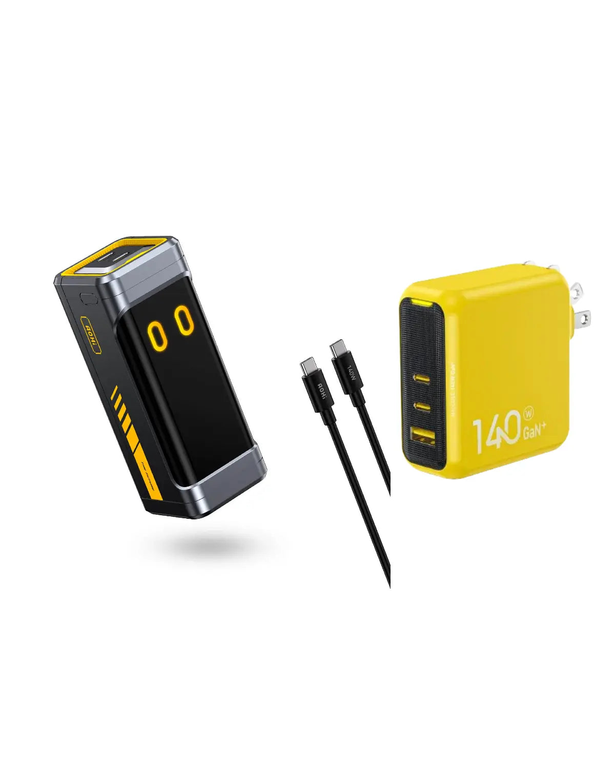 The FUTURE STARSHIP PRO PD 3.1 210W 10000mAh Power Bank with 140W GaN+ PRO Fast Charger AOHI