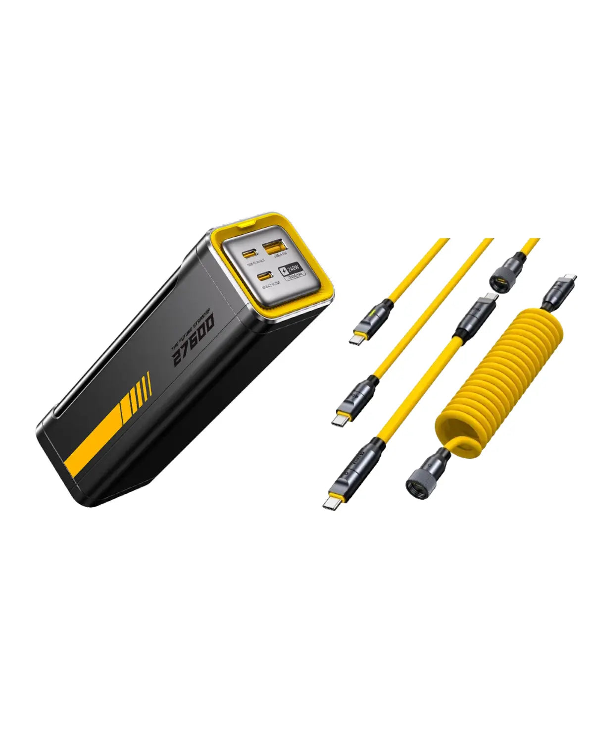 AOHI The Future Starship 240W 27,600mAh LED Display Power Bank with 240W PRO Future Power Cable Set AOHI