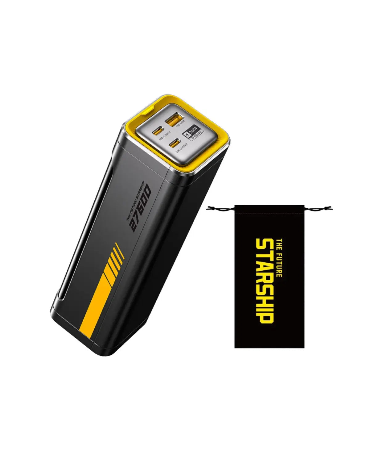 AOHI The Future Starship 240W 27,600mAh LED Display Power Bank with 140W C-C Cable AOHI