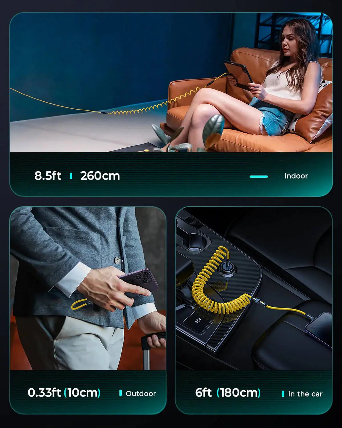 AOHI The Future Creative Power Cable Set (0.33~8.53FT)