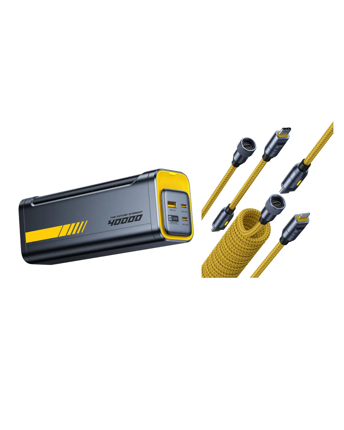 AOHI Starship 2-in-1 40000mAh PD3.1 140W Power Bank with 240W Future Power Cable Set - AOHi
